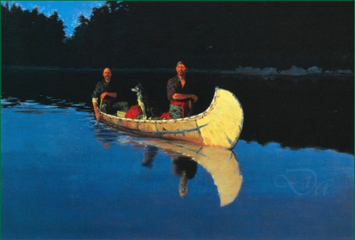 canoe evening